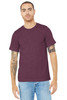 BELLA+CANVAS ® Unisex Heather CVC Short Sleeve Tee. BC3001CVC Heather Maroon