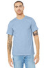 BELLA+CANVAS ® Unisex Heather CVC Short Sleeve Tee. BC3001CVC Heather Baby Blue