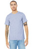 BELLA+CANVAS ® Unisex Heather CVC Short Sleeve Tee. BC3001CVC Heather Prism Blue