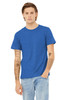 BELLA+CANVAS ® Unisex Heather CVC Short Sleeve Tee. BC3001CVC Heather True Royal