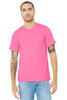 BELLA+CANVAS ® Unisex Heather CVC Short Sleeve Tee. BC3001CVC Neon Pink