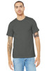 BELLA+CANVAS ® Unisex Heather CVC Short Sleeve Tee. BC3001CVC Solid Asphalt Blend