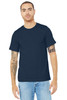 BELLA+CANVAS ® Unisex Heather CVC Short Sleeve Tee. BC3001CVC Solid Navy Blend