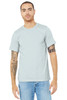 BELLA+CANVAS ® Unisex Heather CVC Short Sleeve Tee. BC3001CVC Heather Prism Ice Blue XL