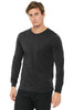 BELLA+CANVAS ® Unisex Jersey Long Sleeve Tee. BC3501 Charcoal-Black Triblend