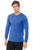 BELLA+CANVAS ® Unisex Jersey Long Sleeve Tee. BC3501 Heather True Royal