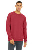 BELLA+CANVAS ® Unisex Sponge Fleece Raglan Sweatshirt. BC3901 Heather Red