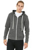 BELLA+CANVAS ® Unisex Triblend Sponge Fleece Full-Zip Hoodie. BC3909 Grey Triblend