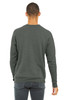 BELLA+CANVAS ® Unisex Sponge Fleece Drop Shoulder Sweatshirt. BC3945 Deep Heather Back