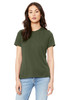 BELLA+CANVAS ® Women's Relaxed Jersey Short Sleeve Tee. BC6400 Military Green
