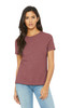 BELLA+CANVAS ® Women's Relaxed Jersey Short Sleeve Tee. BC6400 Heather Mauve