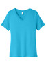 BELLA+CANVAS ® Women's Relaxed Jersey Short Sleeve V-Neck Tee. BC6405 Turquoise