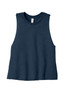 BELLA+CANVAS ® Women's Racerback Cropped Tank. BC6682 Heather Navy