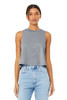 BELLA+CANVAS ® Women's Racerback Cropped Tank. BC6682 Athletic Heather