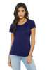 BELLA+CANVAS ® Women's Triblend Short Sleeve Tee. BC8413 Navy Triblend