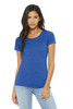 BELLA+CANVAS ® Women's Triblend Short Sleeve Tee. BC8413 True Royal Triblend