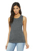 BELLA+CANVAS ® Women's Flowy Scoop Muscle Tank. BC8803 Asphalt Slub