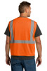 CornerStone ® ANSI 107 Class 2 Economy Mesh Zippered Vest. CSV101 Safety Orange  Back