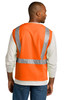 CornerStone ® ANSI 107 Class 2 Mesh Zippered Vest. CSV102 Safety Orange  Back