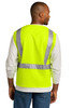 CornerStone ® ANSI 107 Class 2 Mesh Zippered Vest. CSV102 Safety Yellow  Back