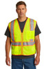 CornerStone ® ANSI 107 Class 2 Mesh Zippered Two-Tone Vest. CSV103 Safety Yellow