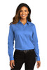 Port Authority® Ladies Long Sleeve SuperPro™React™Twill Shirt. LW808 Ultramarine Blue
