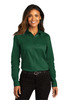Port Authority® Ladies Long Sleeve SuperPro™React™Twill Shirt. LW808 Dark Green