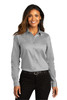 Port Authority® Ladies Long Sleeve SuperPro™React™Twill Shirt. LW808 Gusty Grey