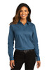 Port Authority® Ladies Long Sleeve SuperPro™React™Twill Shirt. LW808 Regatta Blue