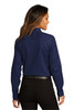 Port Authority® Ladies Long Sleeve SuperPro™React™Twill Shirt. LW808 True Navy  Back