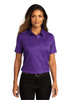 Port Authority® Ladies Short Sleeve SuperPro™React™Twill Shirt. LW809 Purple