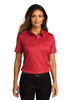 Port Authority® Ladies Short Sleeve SuperPro™React™Twill Shirt. LW809 Rich Red