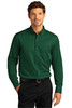 Port Authority® Long Sleeve SuperPro™ React™ Twill Shirt. W808 Dark Green