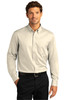 Port Authority® Long Sleeve SuperPro™ React™ Twill Shirt. W808 Ecru