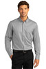 Port Authority® Long Sleeve SuperPro™ React™ Twill Shirt. W808 Gusty Grey
