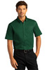 Port Authority® Short Sleeve SuperPro™ React™ Twill Shirt. W809 Dark Green