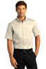 Port Authority® Short Sleeve SuperPro™ React™ Twill Shirt. W809 Ecru