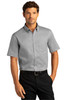 Port Authority® Short Sleeve SuperPro™ React™ Twill Shirt. W809 Gusty Grey