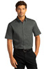 Port Authority® Short Sleeve SuperPro™ React™ Twill Shirt. W809 Storm Grey