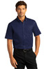 Port Authority® Short Sleeve SuperPro™ React™ Twill Shirt. W809 True Navy