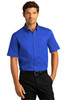 Port Authority® Short Sleeve SuperPro™ React™ Twill Shirt. W809 True Royal