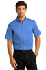 Port Authority® Short Sleeve SuperPro™ React™ Twill Shirt. W809 Ultramarine Blue