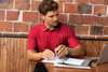 Port Authority ® SuperPro ™ React ™ Polo. K810 Rich Red Lifestyle