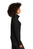 Sport-Tek® Ladies Sport-Wick® Flex Fleece Full-Zip. LST560 Black Side