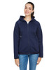 Under Armour Ladies' Hustle Full-Zip Hooded Sweatshirt MD NVY/ WH _410