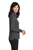 Nike Ladies Long Sleeve Dri-FIT Stretch Tech Polo. 545322 Anthracite  Side