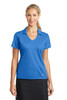Nike Ladies Dri-FIT Vertical Mesh Polo. 637165 Brisk Blue