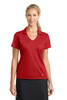 Nike Ladies Dri-FIT Vertical Mesh Polo. 637165 University Red