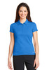 Nike Ladies Dri-FIT Solid Icon Pique Modern Fit Polo.  746100 Light Photo Blue