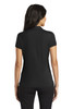 Nike Ladies Dri-FIT Solid Icon Pique Modern Fit Polo.  746100 Black Back